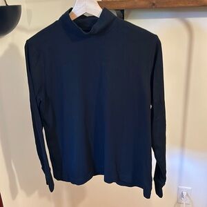 Lands End Mock Neck Top